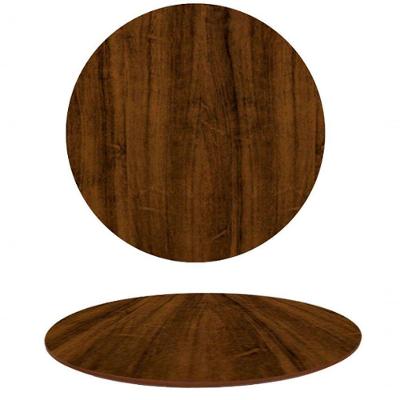 Tampo Em Mdf Redondo 70 Cm - Pau Ferro Cor Marrom