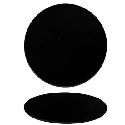 Tampo Em Mdf 18mm Redondo 90 Cm - Laqueada Cor Preto