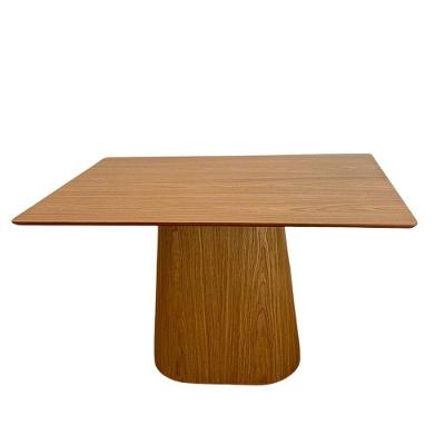 Mesa De Jantar Cone 160X90 Base Freijó Tampo Freijó Marrom