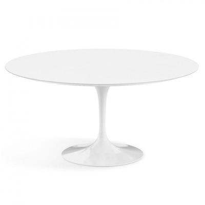 Mesa De Jantar Tulipa Saarinen Redonda 80 Cm Branco