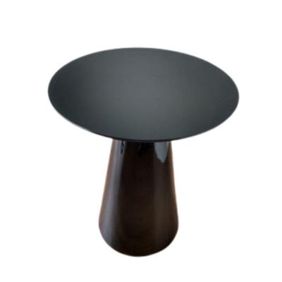 Mesa de Apoio Cone Laqueada Tampo 70cm 60cm Preto
