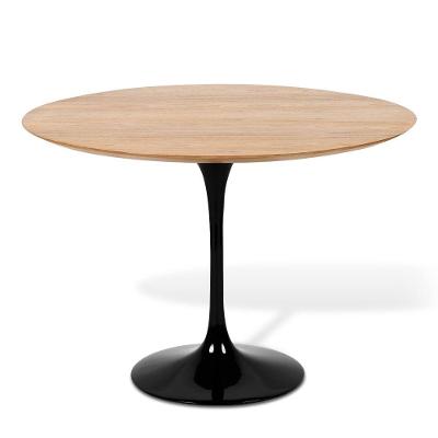 Mesa De Jantar Tulipa Saarinen Redonda 120 Cm Freijó Preto