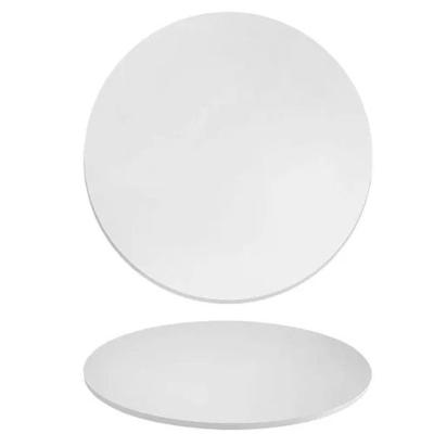 Tampo Em Mdf 18mm Redondo 100 Cm - Laqueada Cor Branco