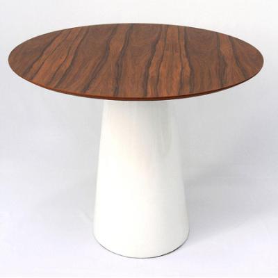 Mesa de Jantar Cone 100cm Tampo Pau Ferro Branco