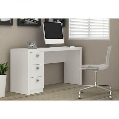 Mesa Para Computador 3 Gavetas Branco