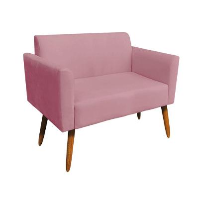 Namoradeira Marisa Suede Pés Palito Castanho Rose