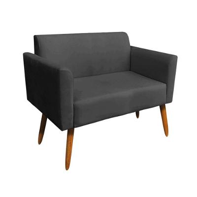 Namoradeira Marisa Suede Pés Palito Castanho Preto