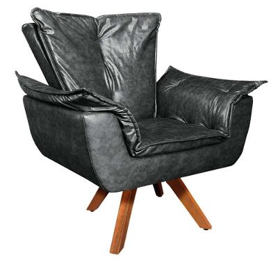 Poltrona Giratória Opala Corano Mm30 Preto