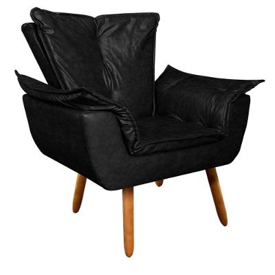 Poltrona Opala Corano Castanho Preto