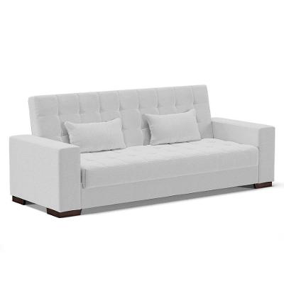 Sofá Cama 02 Lugares Lisboa Linho - D'Rossi Cor A05 Cinza