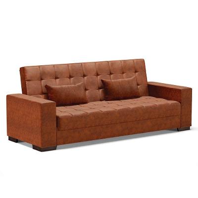 Sofá Cama 02 Lugares Lisboa Corano - D'Rossi Cor Nozes