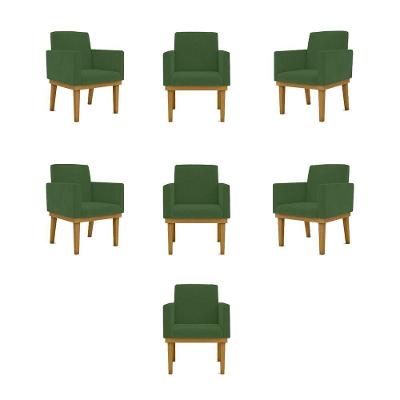 Kit 7 Poltronas Reforçada verde