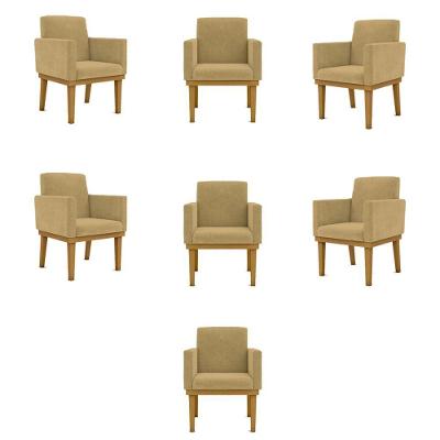 Kit 7 Poltronas Reforçada capuccino