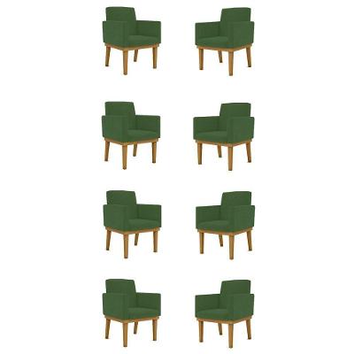 Kit 8 Poltronas Reforçada verde