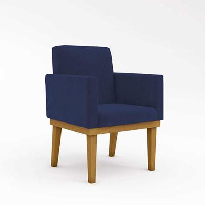 Poltrona Base Reforçada Natal Sala Quarto Mesa azul Marinho