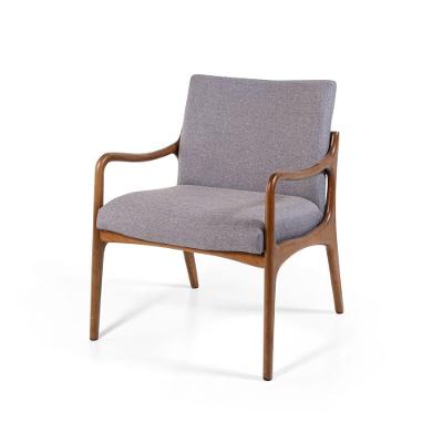 Poltrona Decorativa Estofada Para Sala Garbo Cinza Escuro