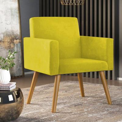 Poltrona Palito Escritório Amarelo