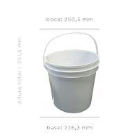 Balde Alça Plasticas Para Kits Militares 10 Litros 02 Pçs - 6