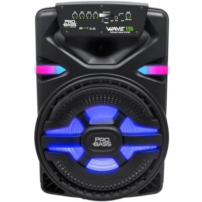 Caixa Amplificada Bluetooth/Sd/Usb Iluminacao De Led 15"" 70