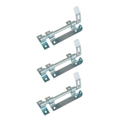 Kit 3 Trinco Ferrolho Para Portão Porteira Aço Zincado 180Mm.