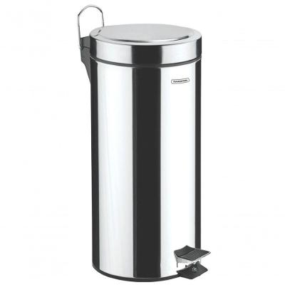 Lixeira Inox C/ Pedal 30L Balde Interno Removível Tramontina