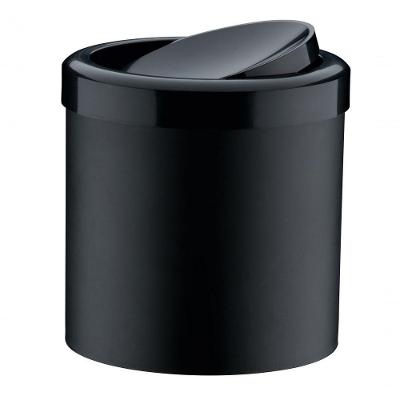 Lixeira Cozinha Banheiro Basculante 5L Preta Plastico 1216