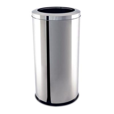 Lixeira Inox Com Aro 40,5litros Decorlinelixeiras ø 30x60cm