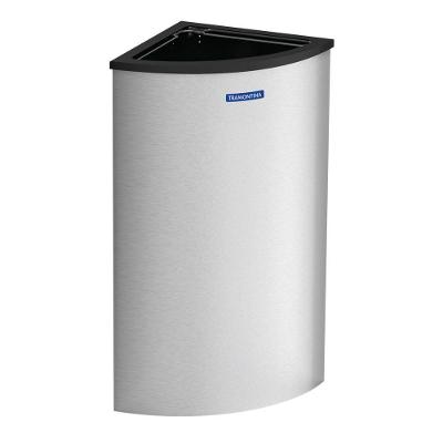 Lixeira Tramontina Abruzzo Em Aço Inox Scotch Brite 110L