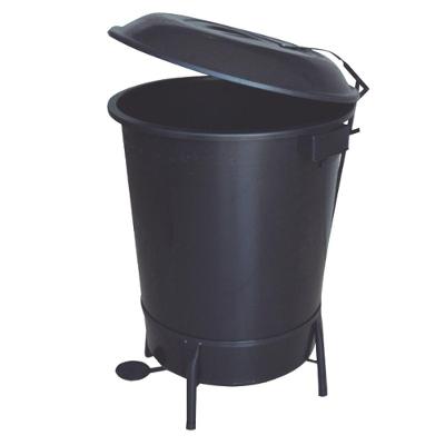 Lixeira Plástica em Suporte de Ferro com Pedal 100 Litros.