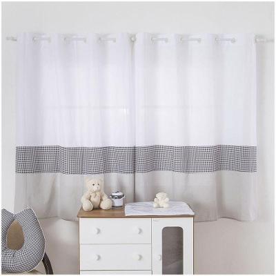 Cortina p/ Quarto de Bebê 2,70m x 1,50m p/ Varão Simples Mis