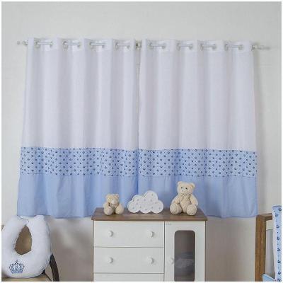 Cortina p/ Quarto de Bebê 2,70m x 1,50m p/ Varão Simples