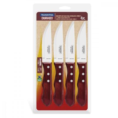 Conj de Facas para Churrasco Jumbo Tramontina em Aço Inox