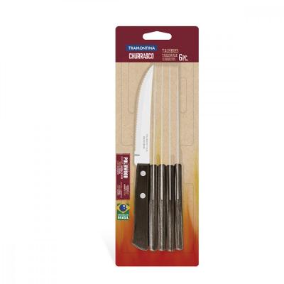 Conj de Facas para Churrasco Tramontina 5´´ em Aço Inox