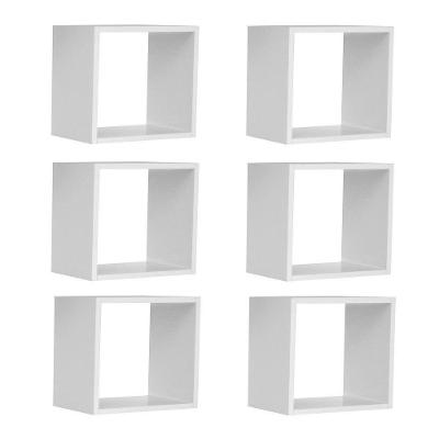 Kit 6 Nichos Organizador 33x30cm Branco AJL Móveis