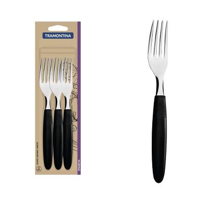 Conjunto de Garfos de Mesa Tramontina Ipanema Preto 3 Peças