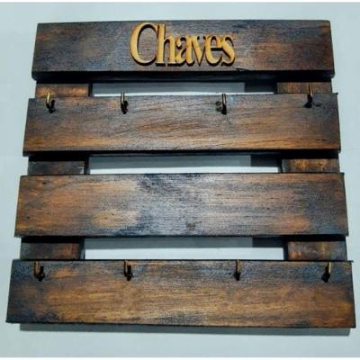 Porta Chaves de Madeira Maciça Móveis Arpus