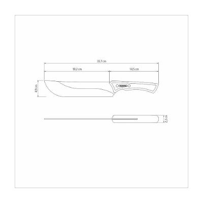 Faca P/ Carne Tramontina Churrasco Black Lamina Inox Escurec