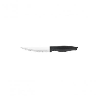 Faca Multiuso Todos Os Cortes 4 1/2 Polegadas (22x2,4x1,7 Cm) Inox Cabo Preto Inox E Preto