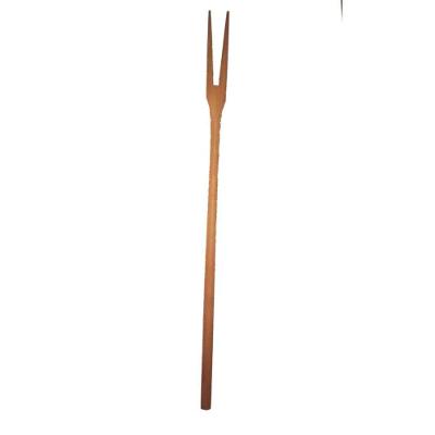Garfo Petisco Pequeno de Pau Madeira 16 Cm