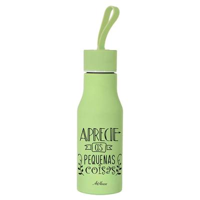 Garrafa Inox 460Ml Com Frase - Art Brink