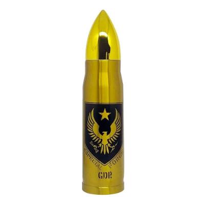 Garrafa Formato Bala De Inox Estampa águia 500ml
