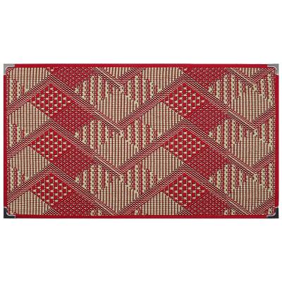 Tapete Sisal Sala 2,00 X 3,00 Antiderrapante Vermelho S-565