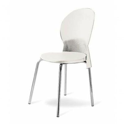 Cadeira Base Cromada Linha Polipropileno Milano Branco