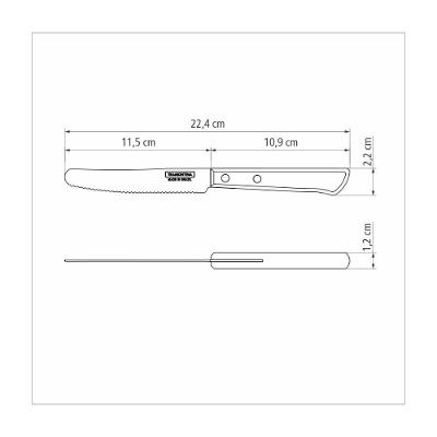 Faca Multiuso Tramontina Inox Castanho 5''