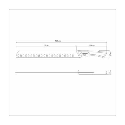 Faca P/ Fatiar Tramontina Churrasco Black Lamina Inox Escure