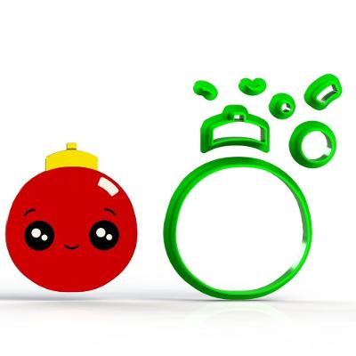 Bolinha de Natal Cute 6cm