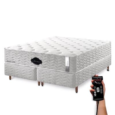 Colchão De Látex Híbrido Firme Box E Kit Spa Solteiro 88x188cm