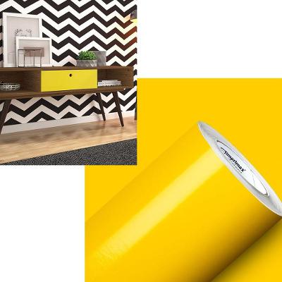 Envelopamento Adesivo Vinil 4mx50cm Amarelo