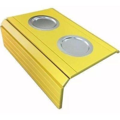 Esteira Laqueada Apoio Sofá Copo Amarelo