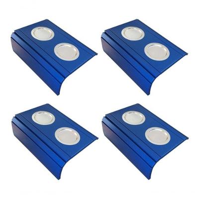 Kit 04 Esteira Laqueada Sofá Azul Bic